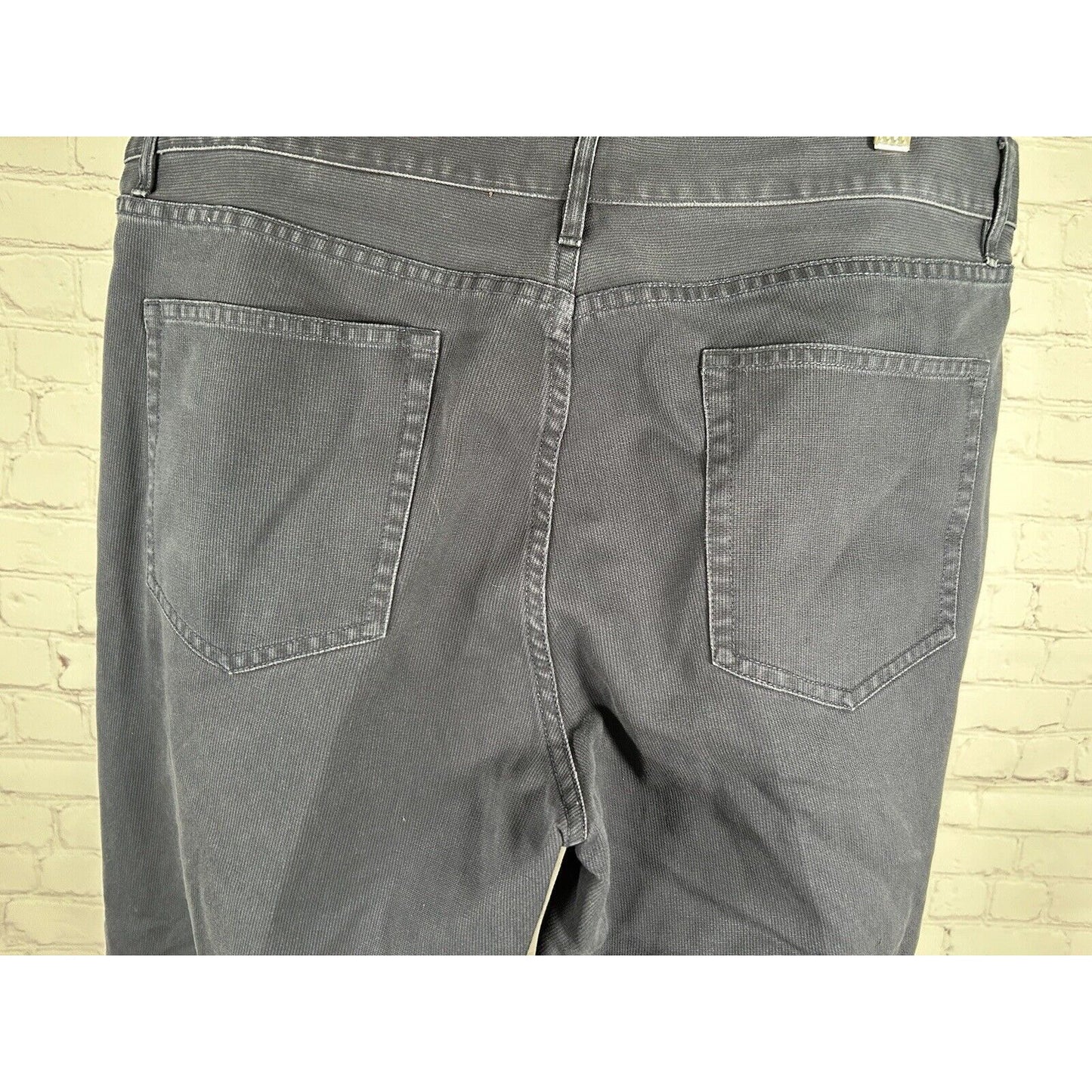 Grayers Clothiers Dark Blue Cotton Straight Leg Mid Rise Men’s Pants (36 x 32)