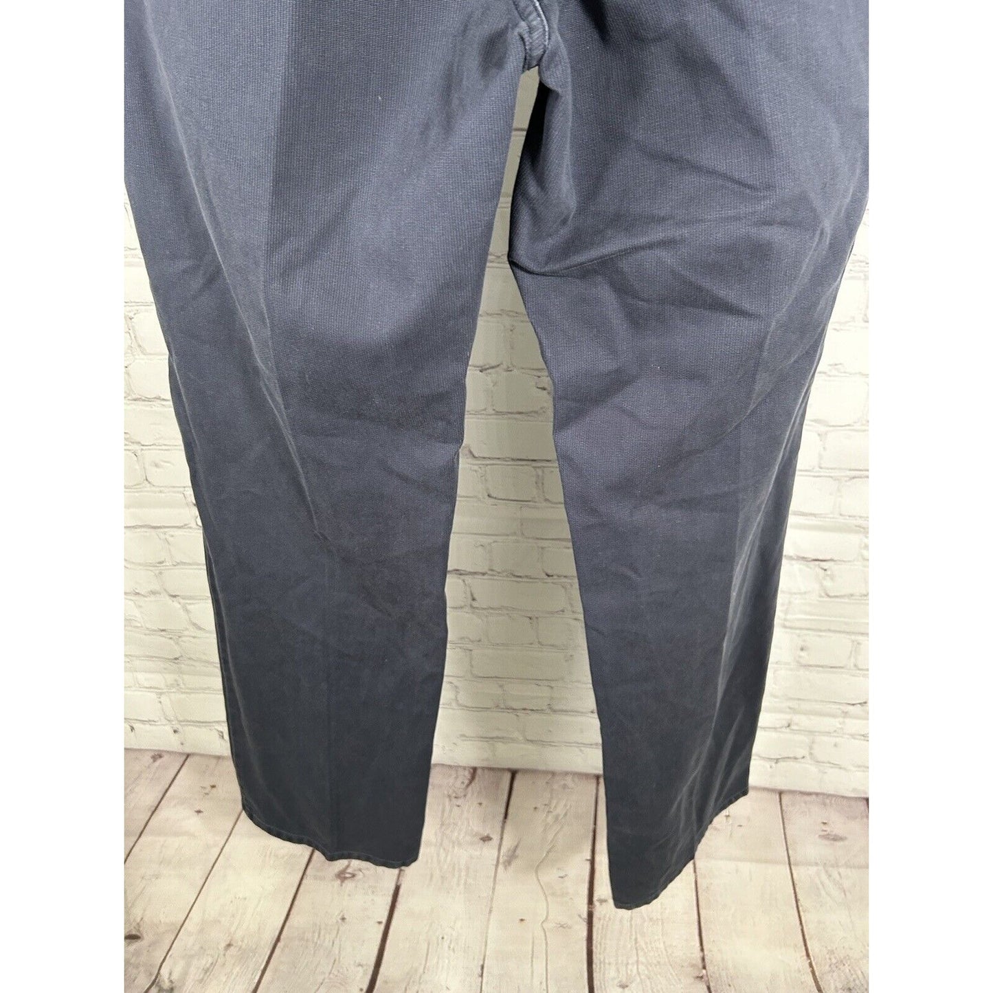 Grayers Clothiers Dark Blue Cotton Straight Leg Mid Rise Men’s Pants (36 x 32)