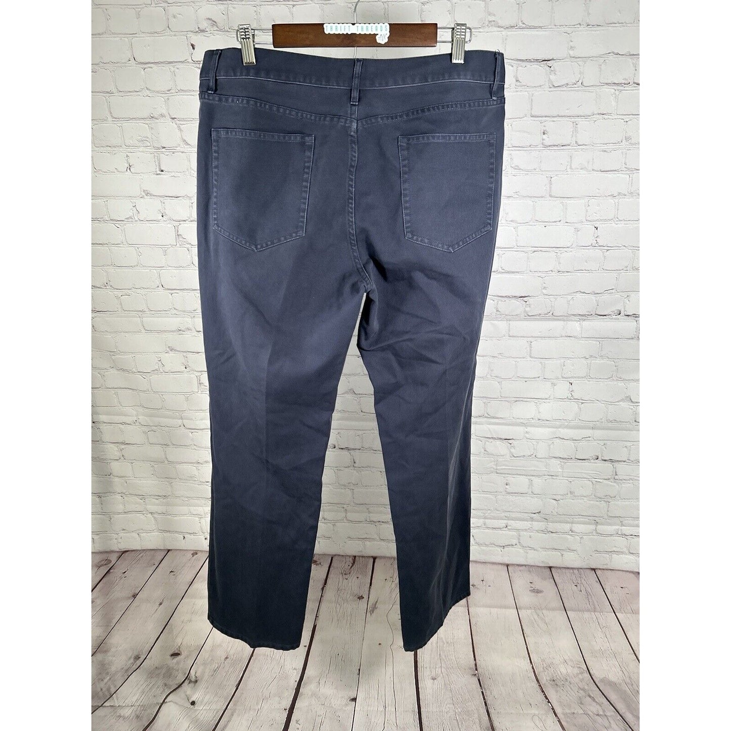 Grayers Clothiers Dark Blue Cotton Straight Leg Mid Rise Men’s Pants (36 x 32)