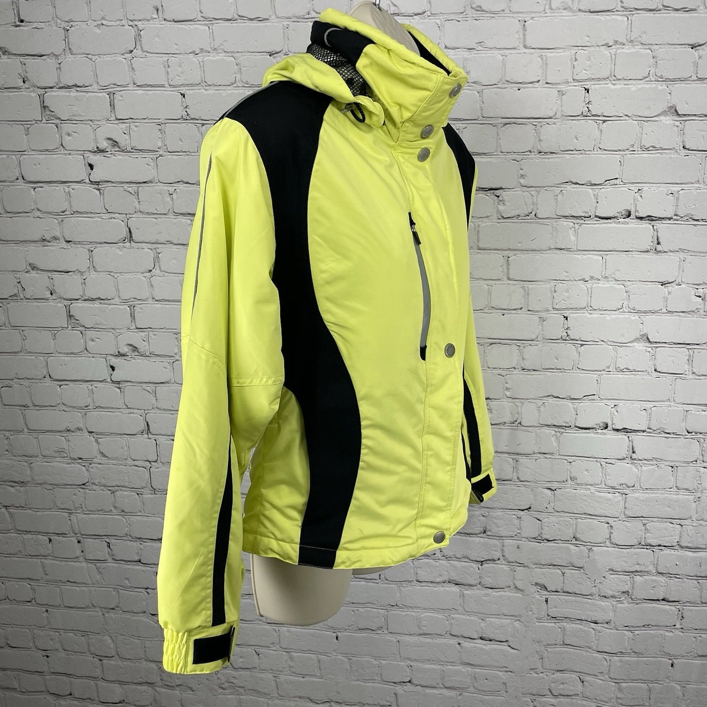 Obermeyer Yellow Sao Paolo Jacket Ski 10,000mm Waterproof Hooded Duroguard 8