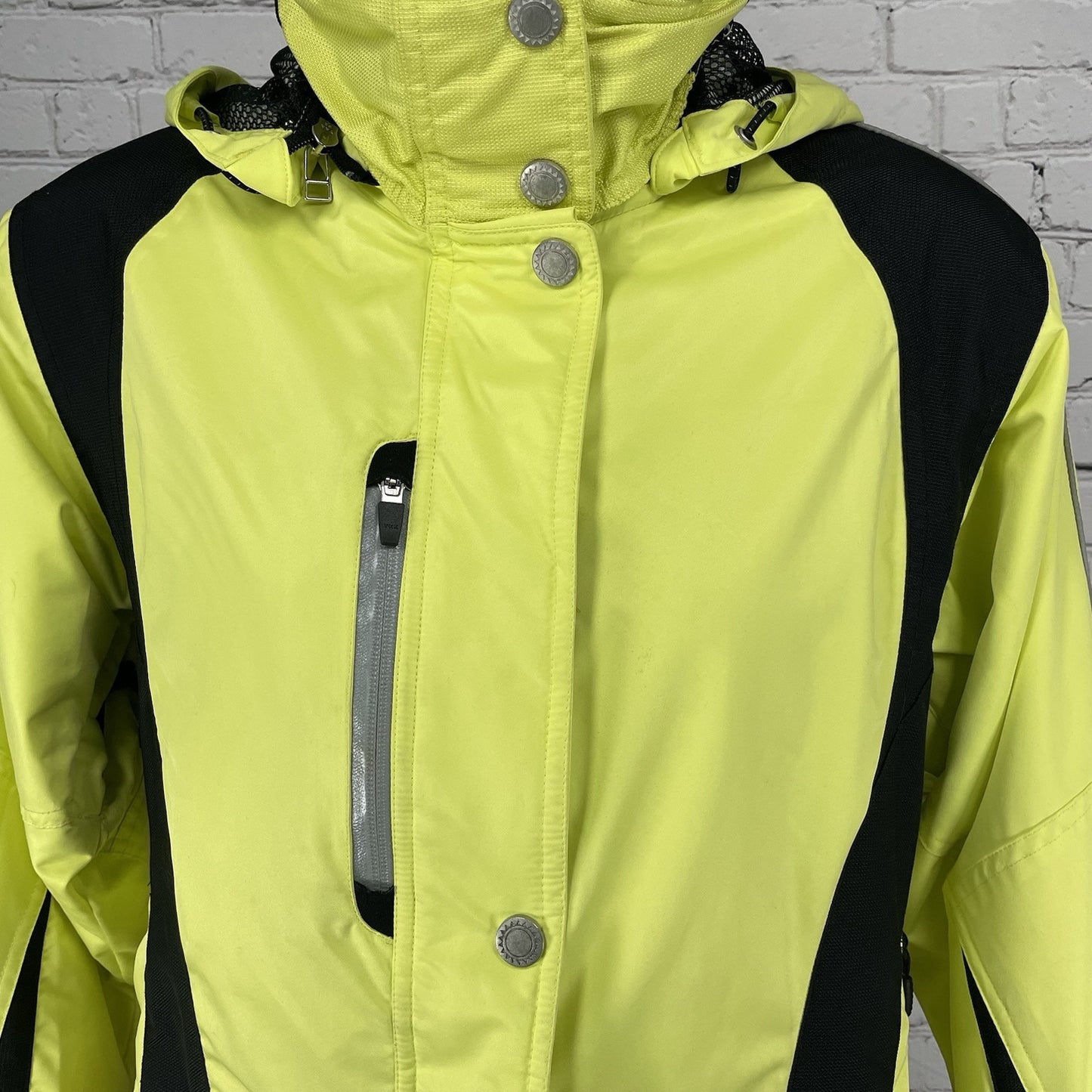 Obermeyer Yellow Sao Paolo Jacket Ski 10,000mm Waterproof Hooded Duroguard 8