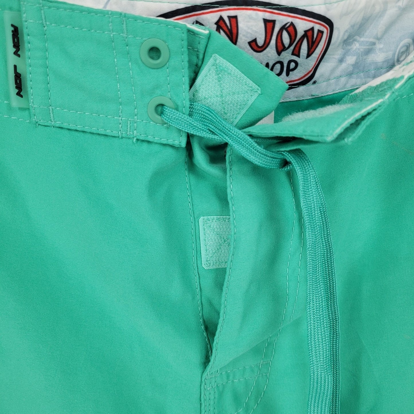 Ron Jon Surf Shop Green Cargo Lightweight Board Shorts Swim Trunks Size (42x9)