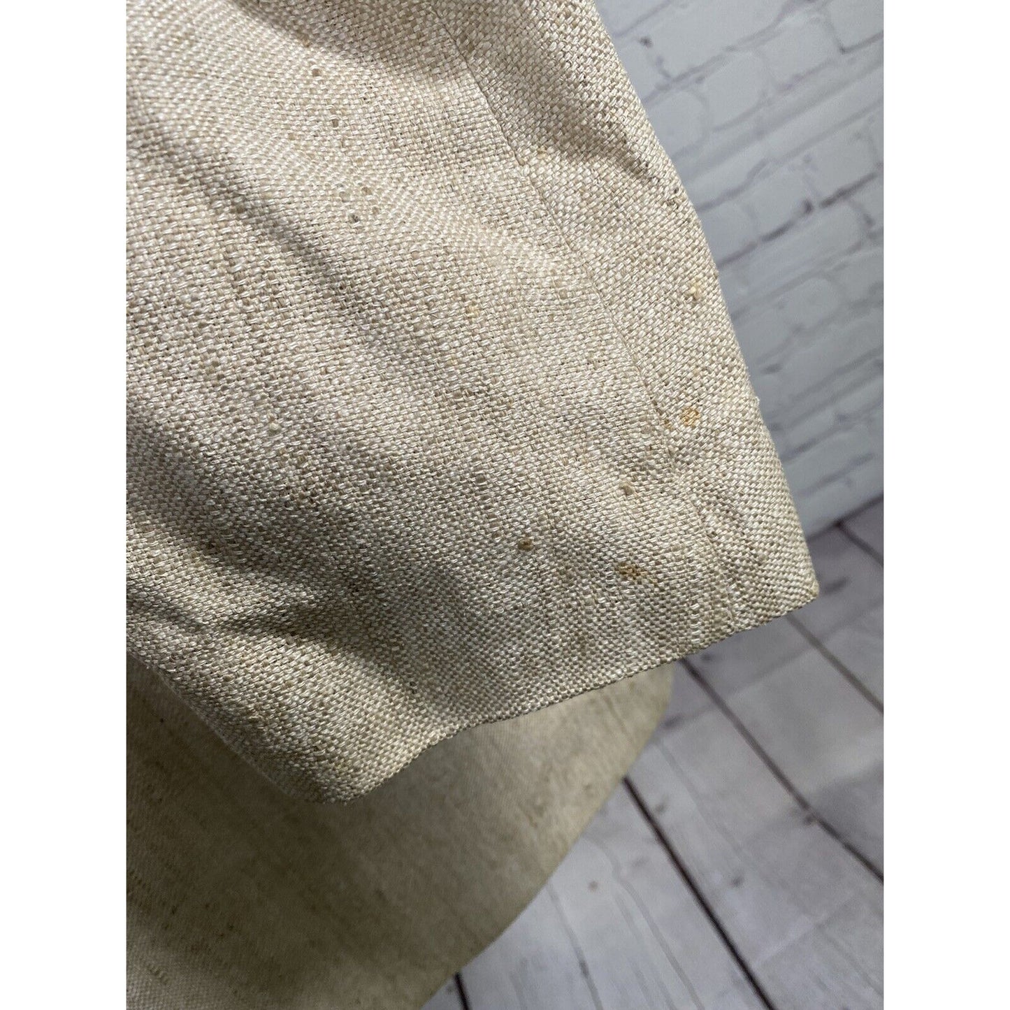 Vintage Merritt Schaefer & Brown Woven Tan 100% Pure Silk Blazer Men’s 46R