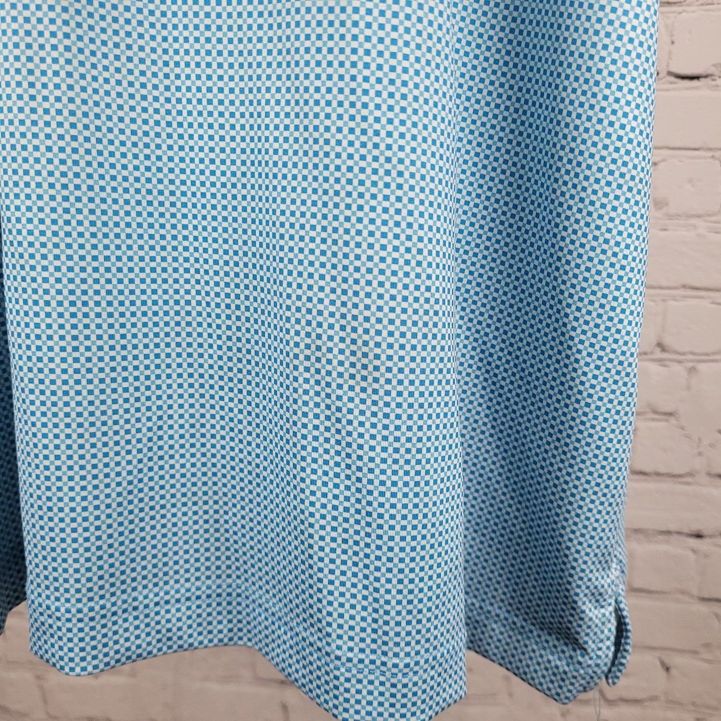 Callaway Blue Geometric Opti-Dri Stretch Golf Short Sleeve Polo Shirt Size XXL