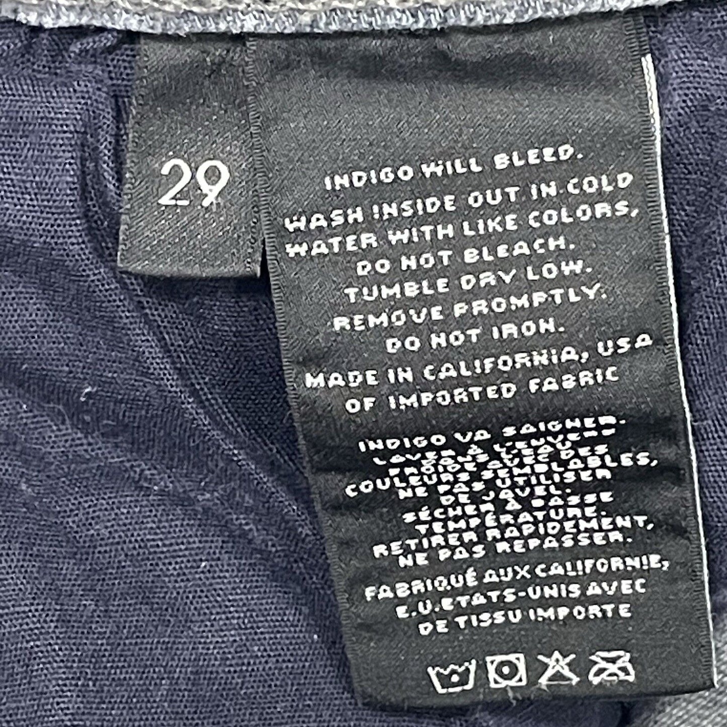 J Brand Grey Blue Sweet Rail Ankle Jeans Made In USA Size 29 (29x24.5)