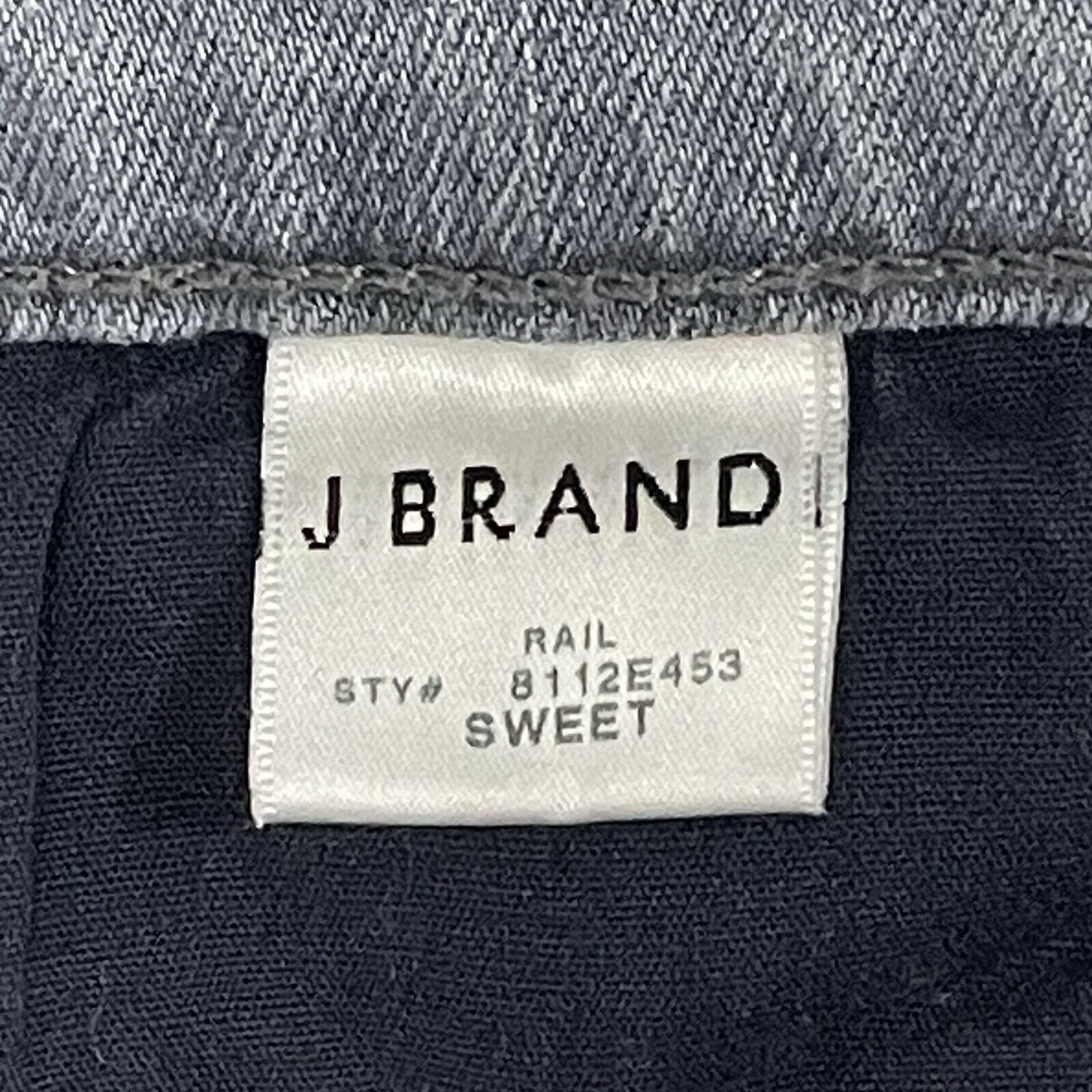 J Brand Grey Blue Sweet Rail Ankle Jeans Made In USA Size 29 (29x24.5)