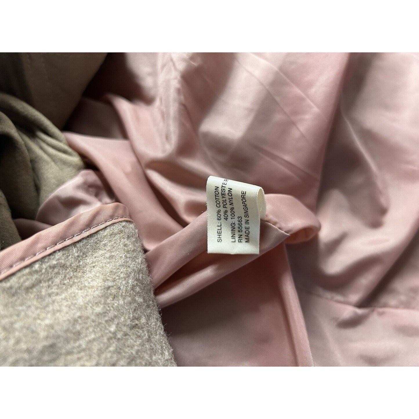 VTG Foxland By Lanson Beige Zip Out Liner Collared Women’s Long Trench Coat 12