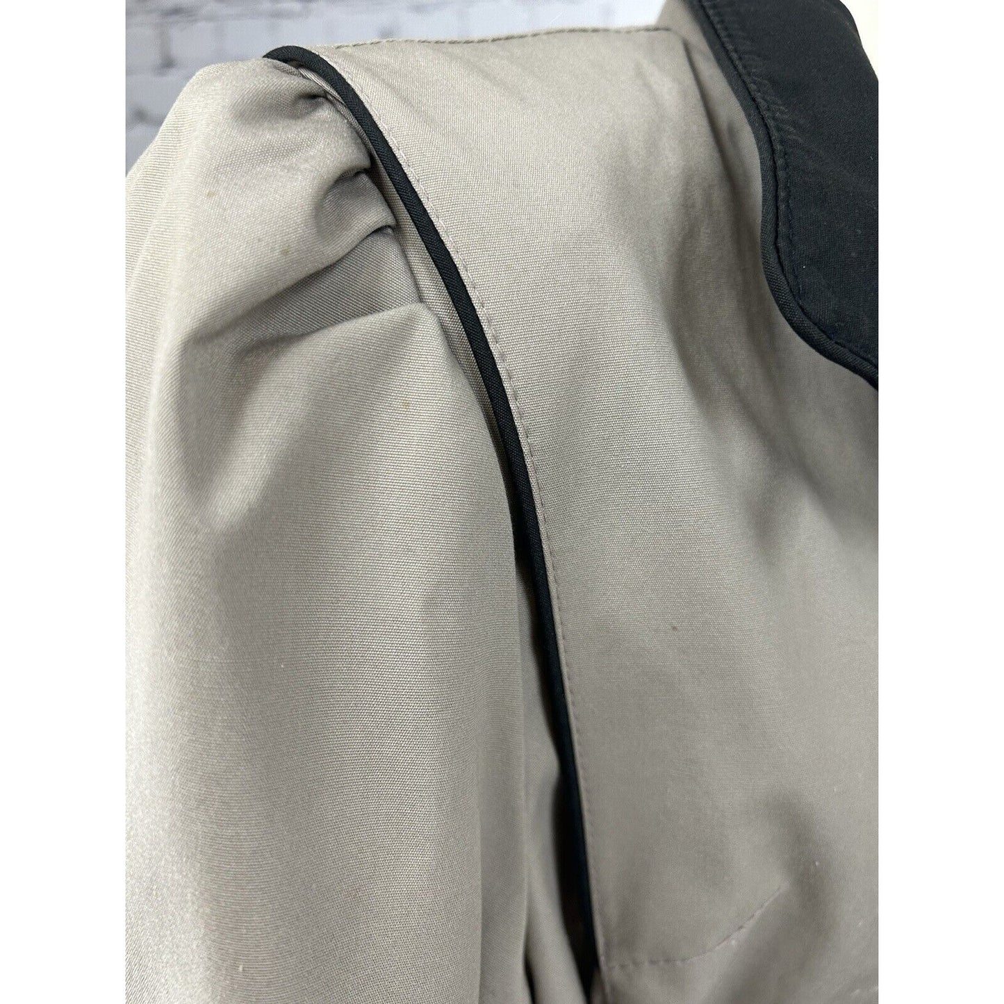 VTG Foxland By Lanson Beige Zip Out Liner Collared Women’s Long Trench Coat 12