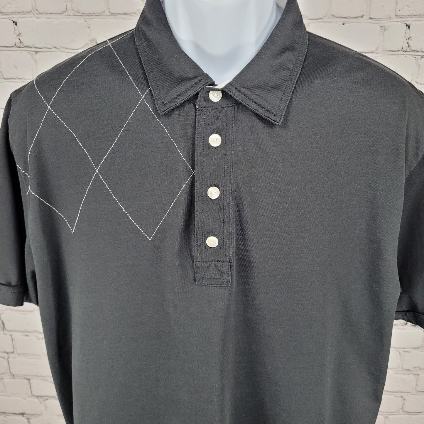 Travis Mathew Barton Creek Texas Pima Cotton Blend Short Sleeve Polo Shirt XL