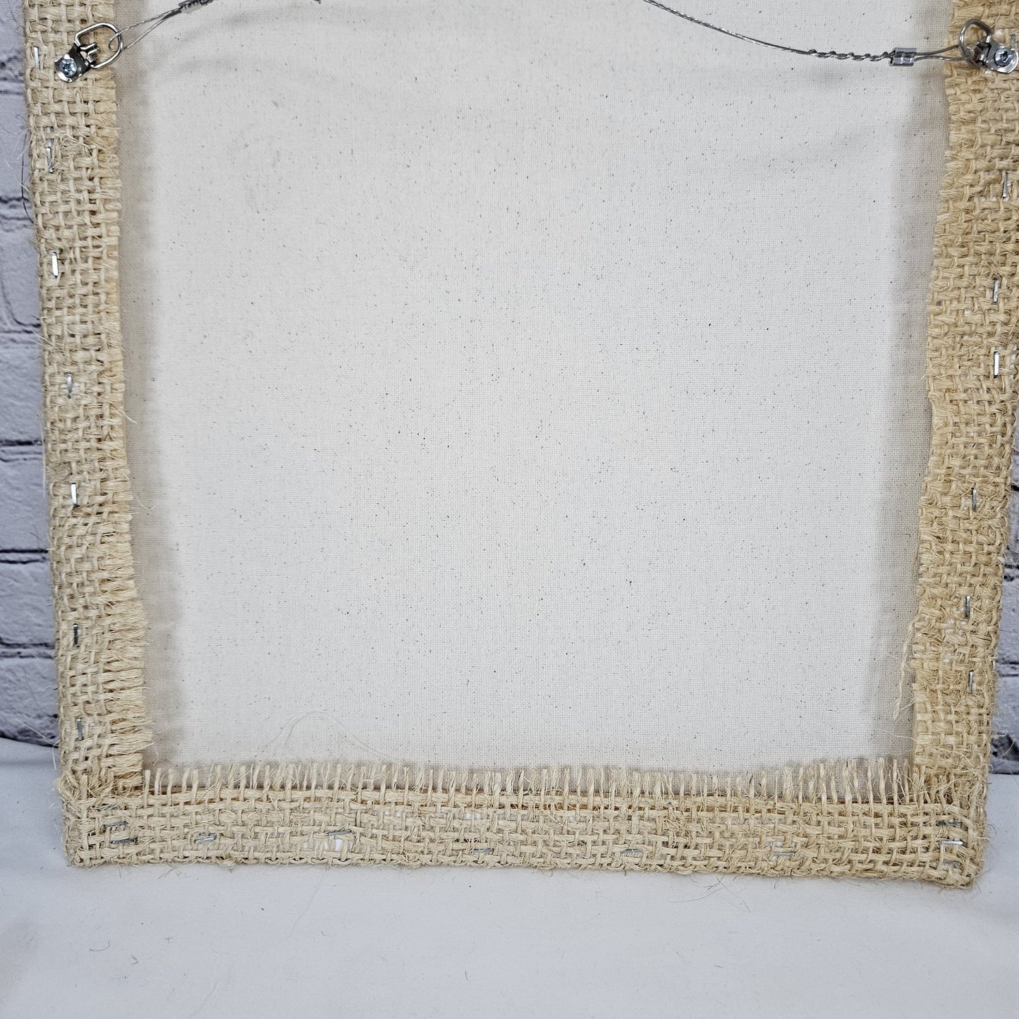 Cooperative Coffees Authentic Burlap Sack Wrapped Canvas Wood Framed Art 20x16