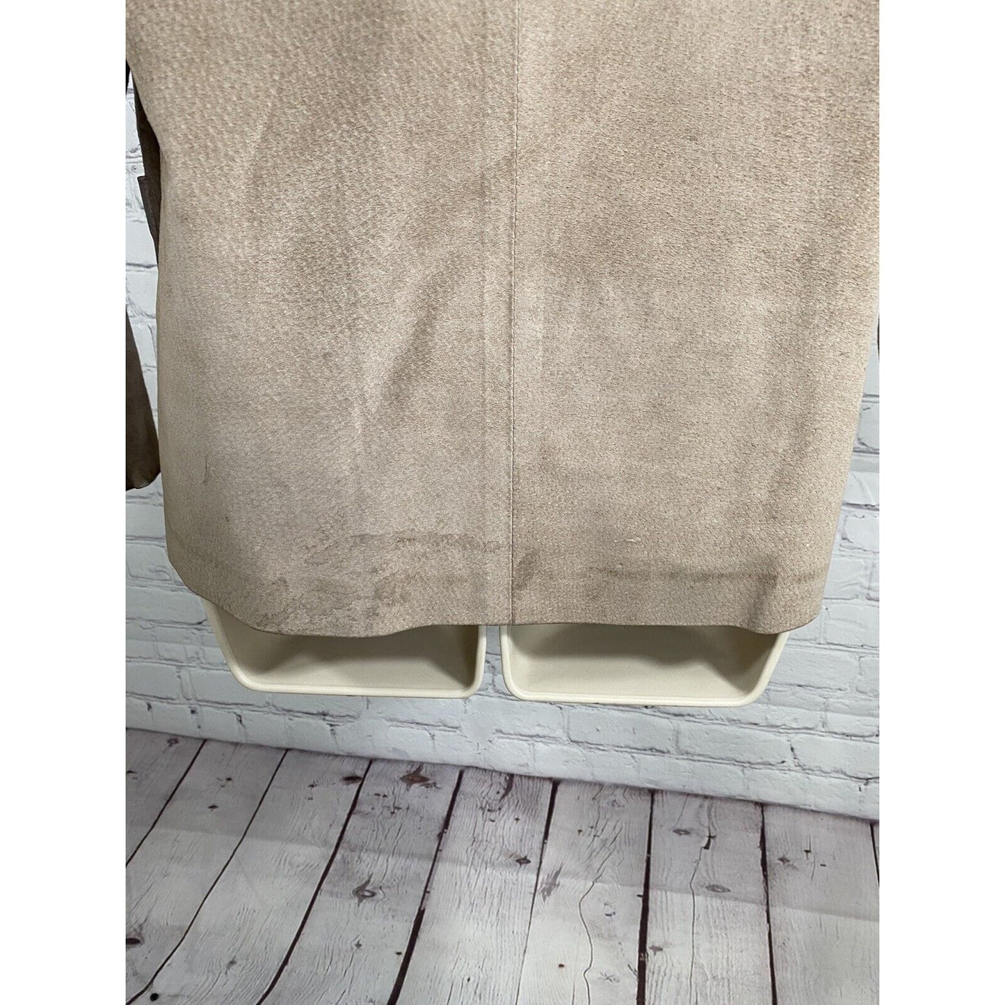Unbranded Brown 100% Genuine Leather Single Button Blazer Jacket Women’s M