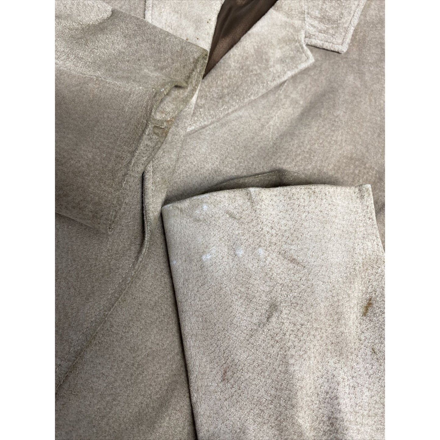 Unbranded Brown 100% Genuine Leather Single Button Blazer Jacket Women’s M