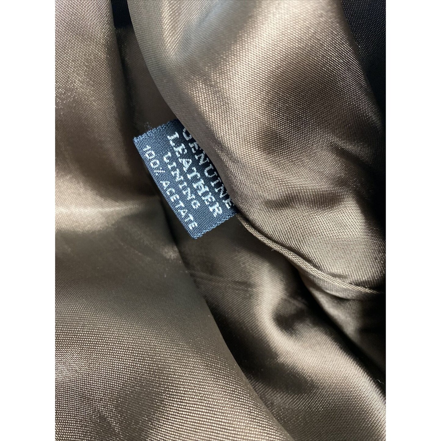 Unbranded Brown 100% Genuine Leather Single Button Blazer Jacket Women’s M