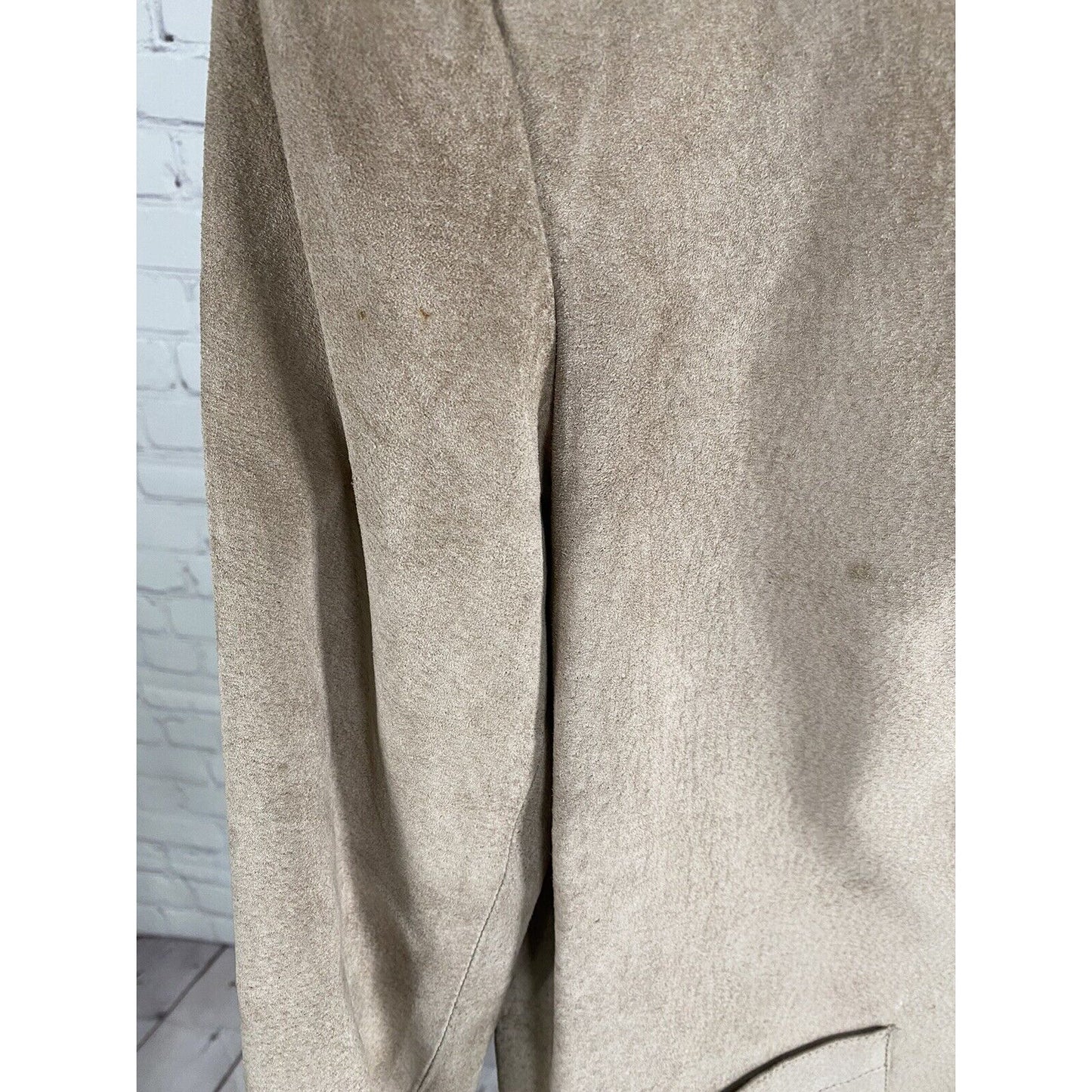 Unbranded Brown 100% Genuine Leather Single Button Blazer Jacket Women’s M
