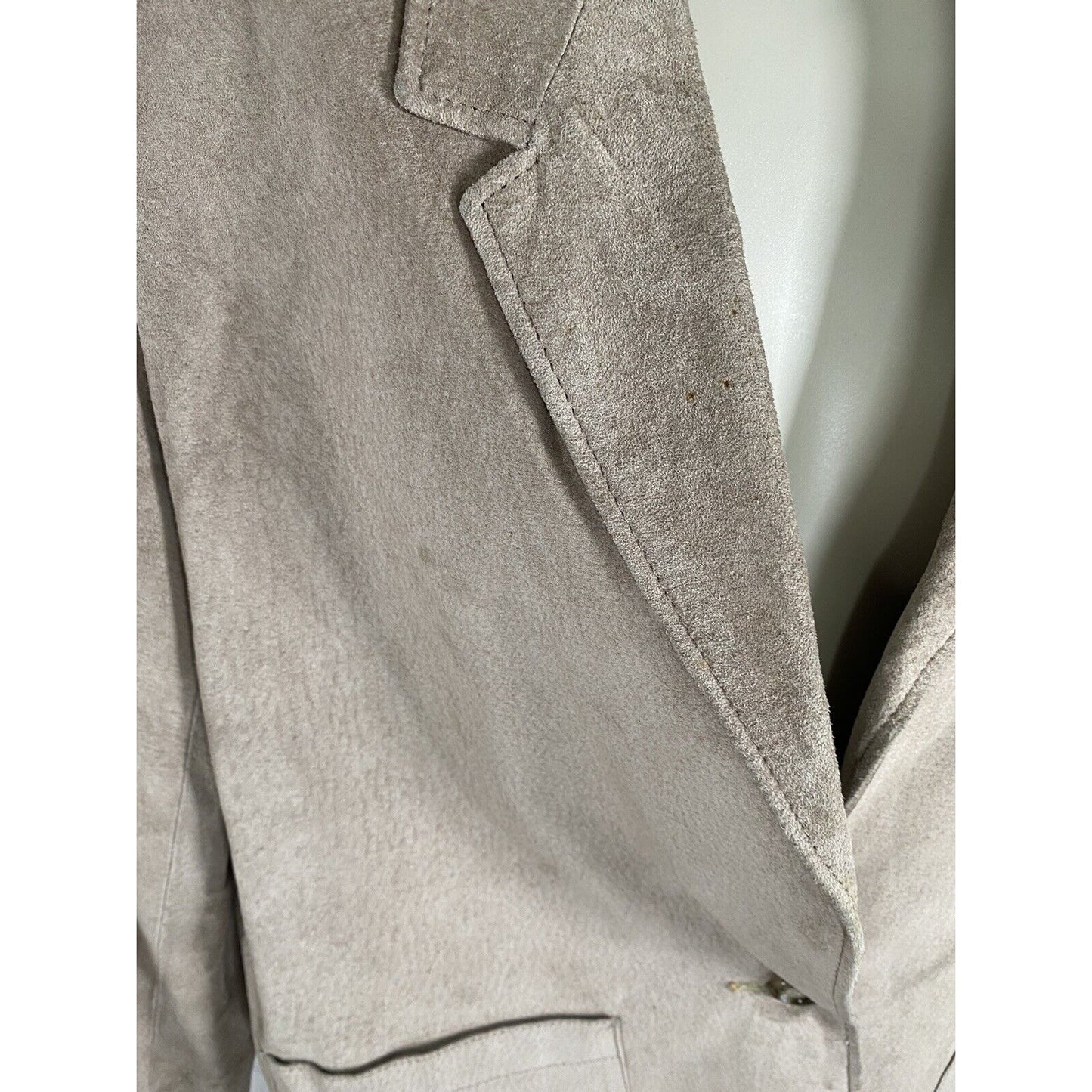 Unbranded Brown 100% Genuine Leather Single Button Blazer Jacket Women’s M