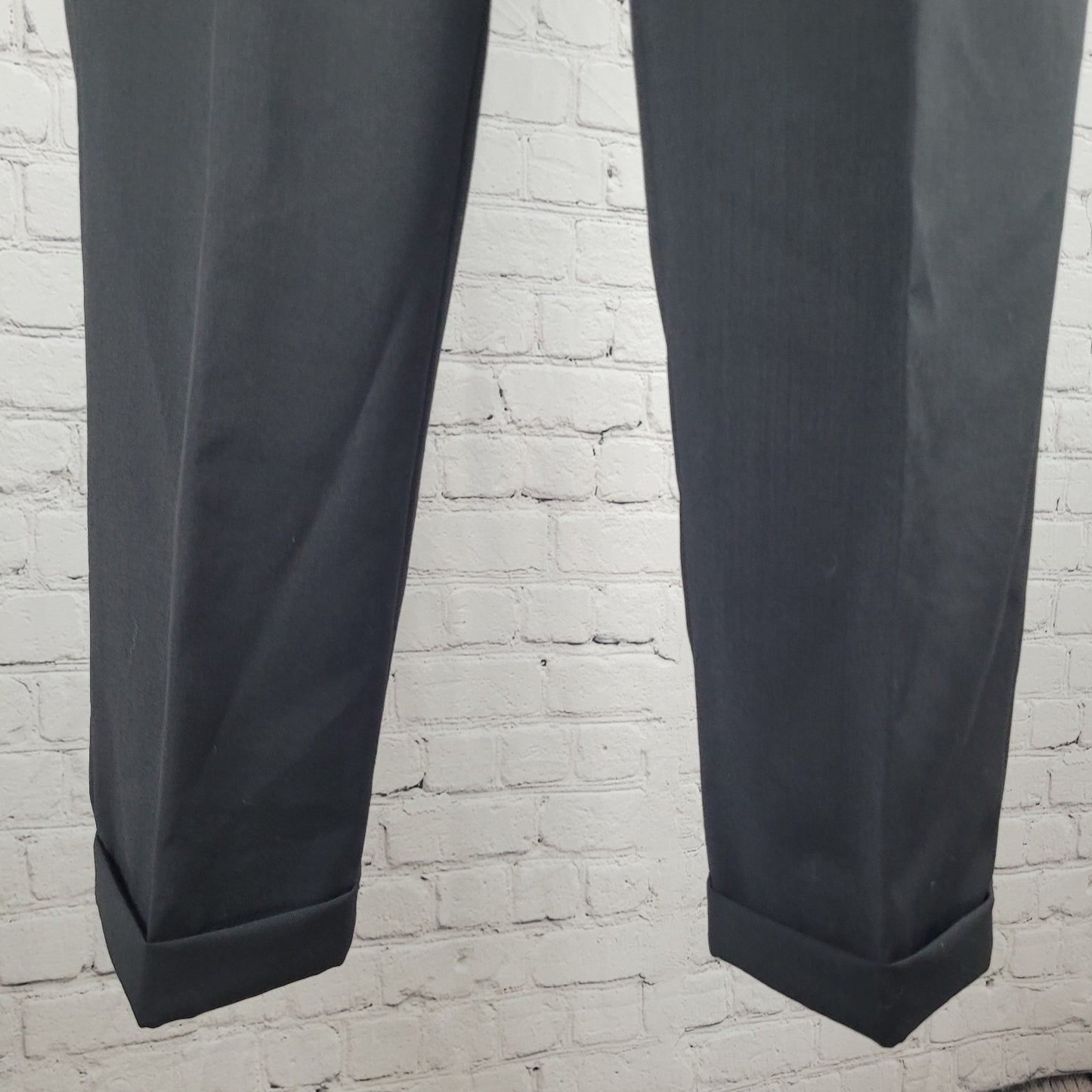 Martina Franca Black 100% Wool 3 Button Blazer Pants 2 Piece Suit 40L (34x32.5)