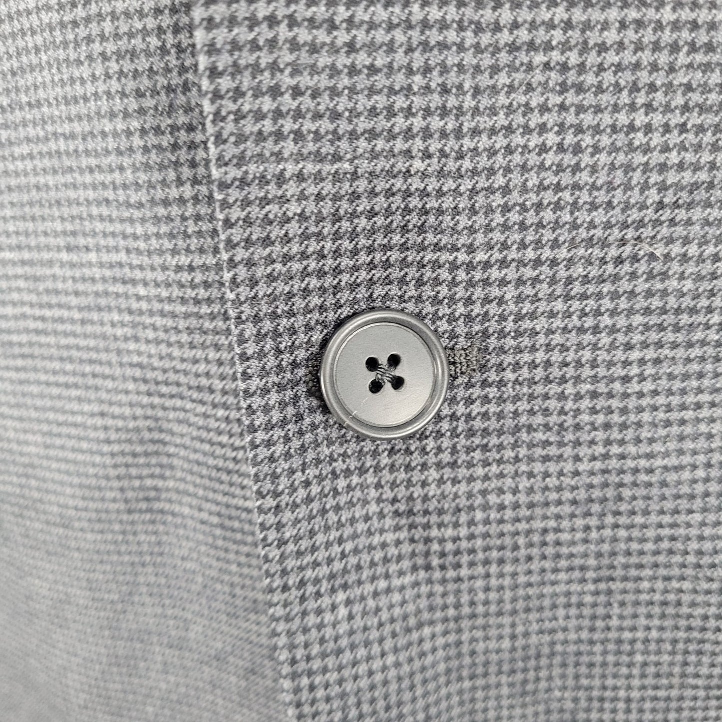 NWT Joseph Abboud Grey 100% Wool Houndstooth Blazer Sport Coat USA Made Size 40R