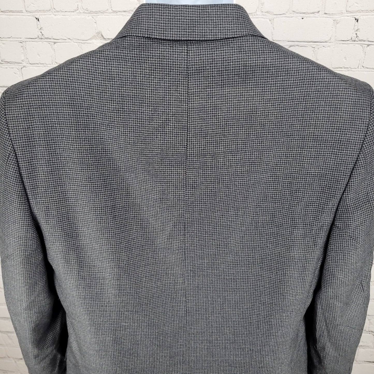 NWT Joseph Abboud Grey 100% Wool Houndstooth Blazer Sport Coat USA Made Size 40R
