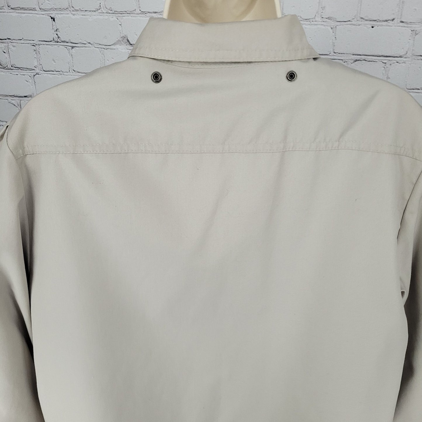 London Fog Beige Removable Thinsulate Liner Pleated Full Zip Jacket Size 14