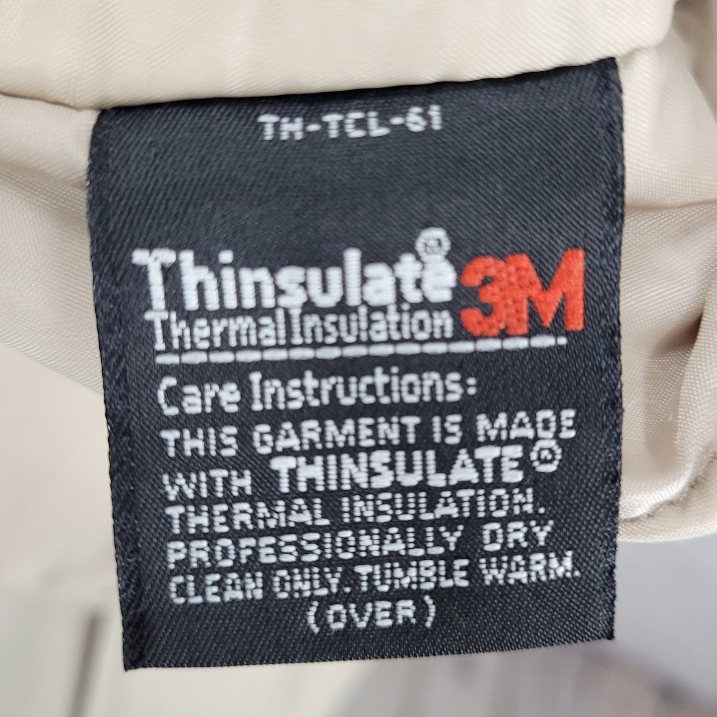 London Fog Beige Removable Thinsulate Liner Pleated Full Zip Jacket Size 14