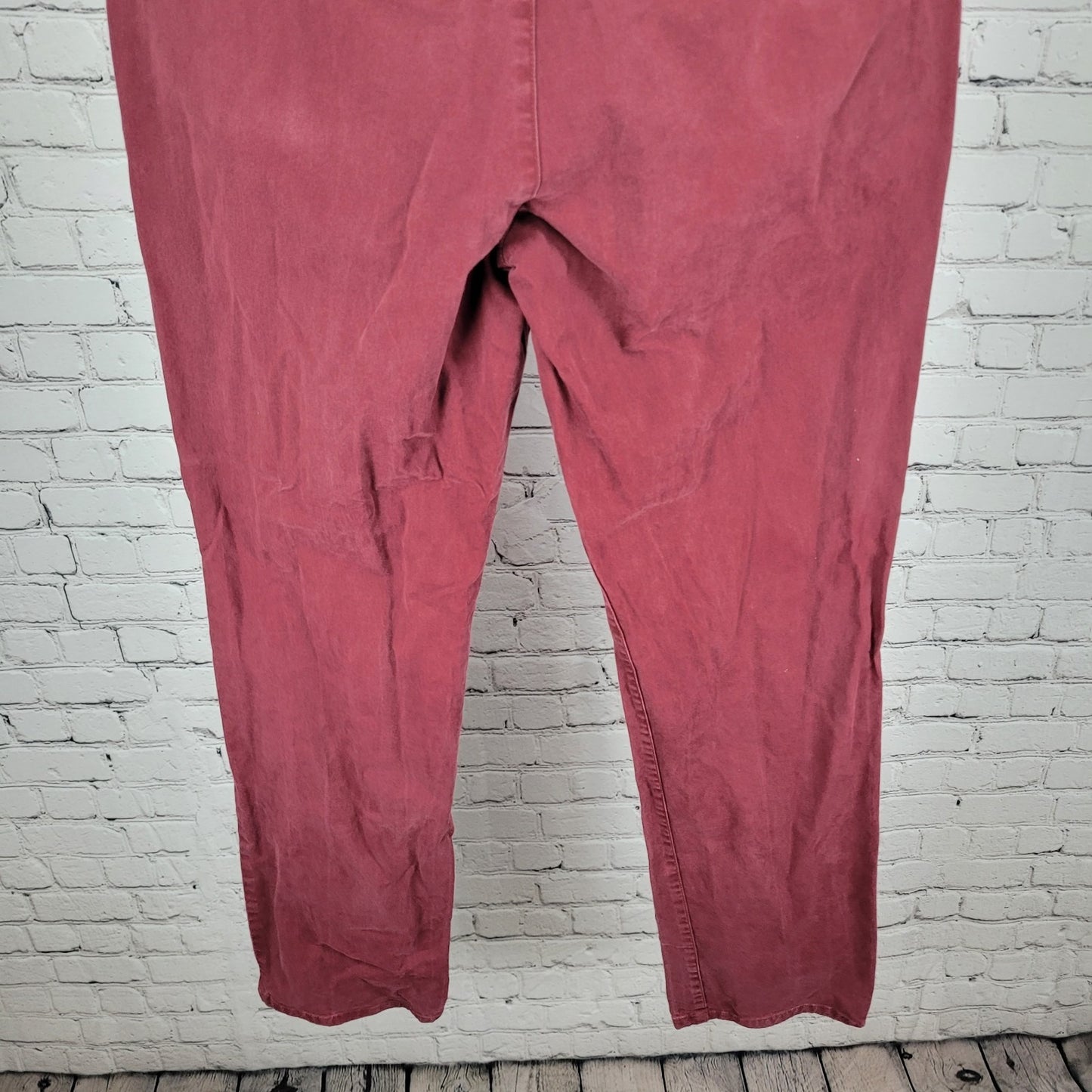 Bonobos Red Cotton Stretch Straight Leg Chino Pants Size 33/34 (33x33)