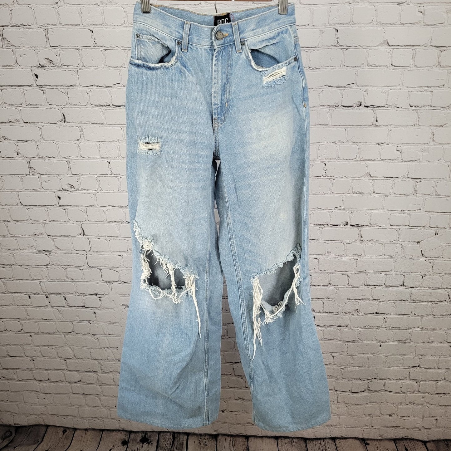 BDG Urban Outfitters Skater Baggy Distressed Denim Jeans Size 24 (24x33)