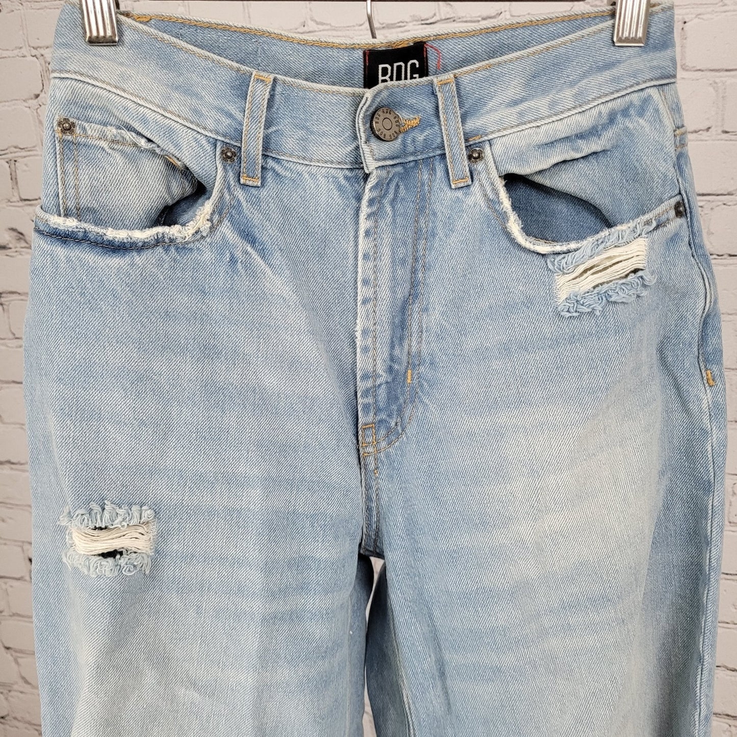 BDG Urban Outfitters Skater Baggy Distressed Denim Jeans Size 24 (24x33)