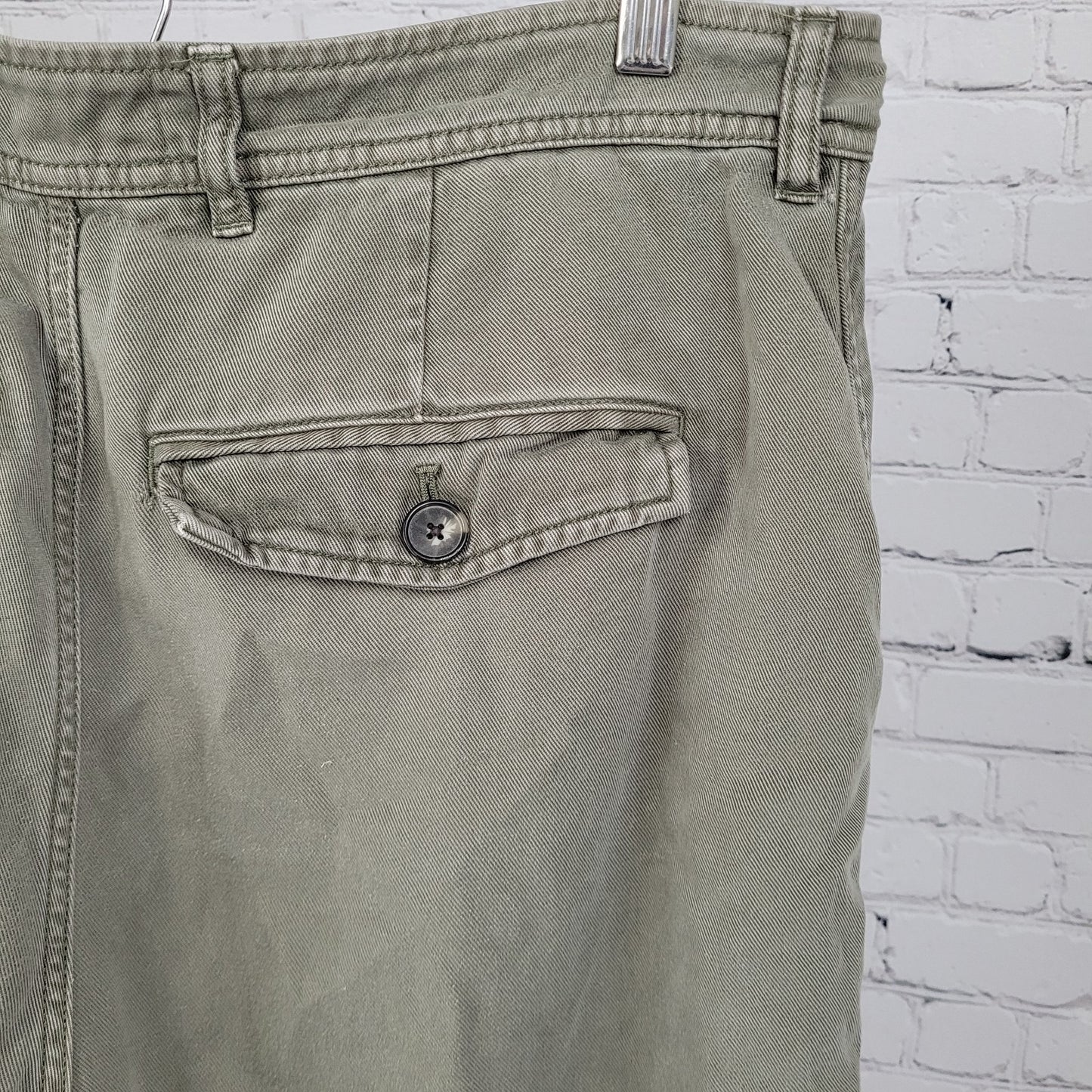 Everlane Green Soft Relaxed Casual High Rise Tapered Pants Size 12 (34x27)