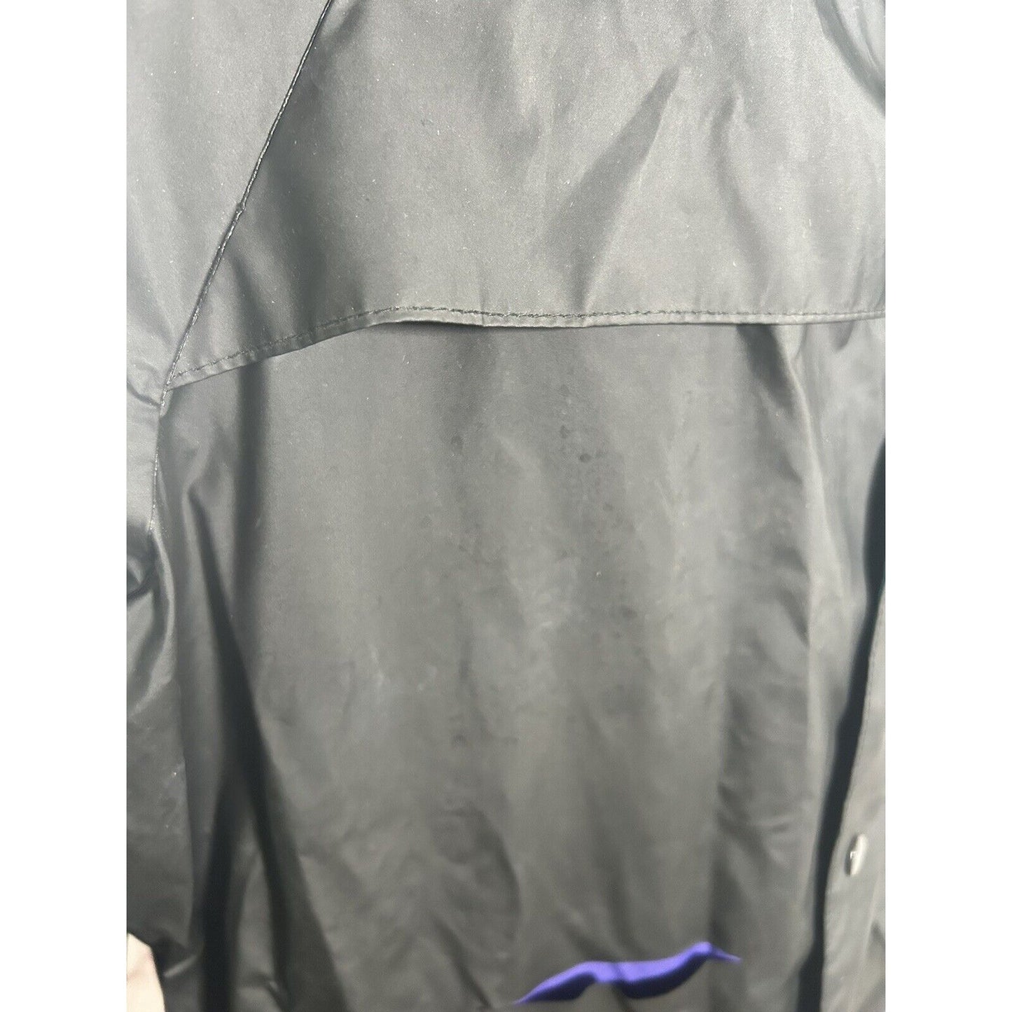 VTG 80s Columbia Soft Bill Hood Rain Jacket Full Zip Retro Men’s Size M *Hole