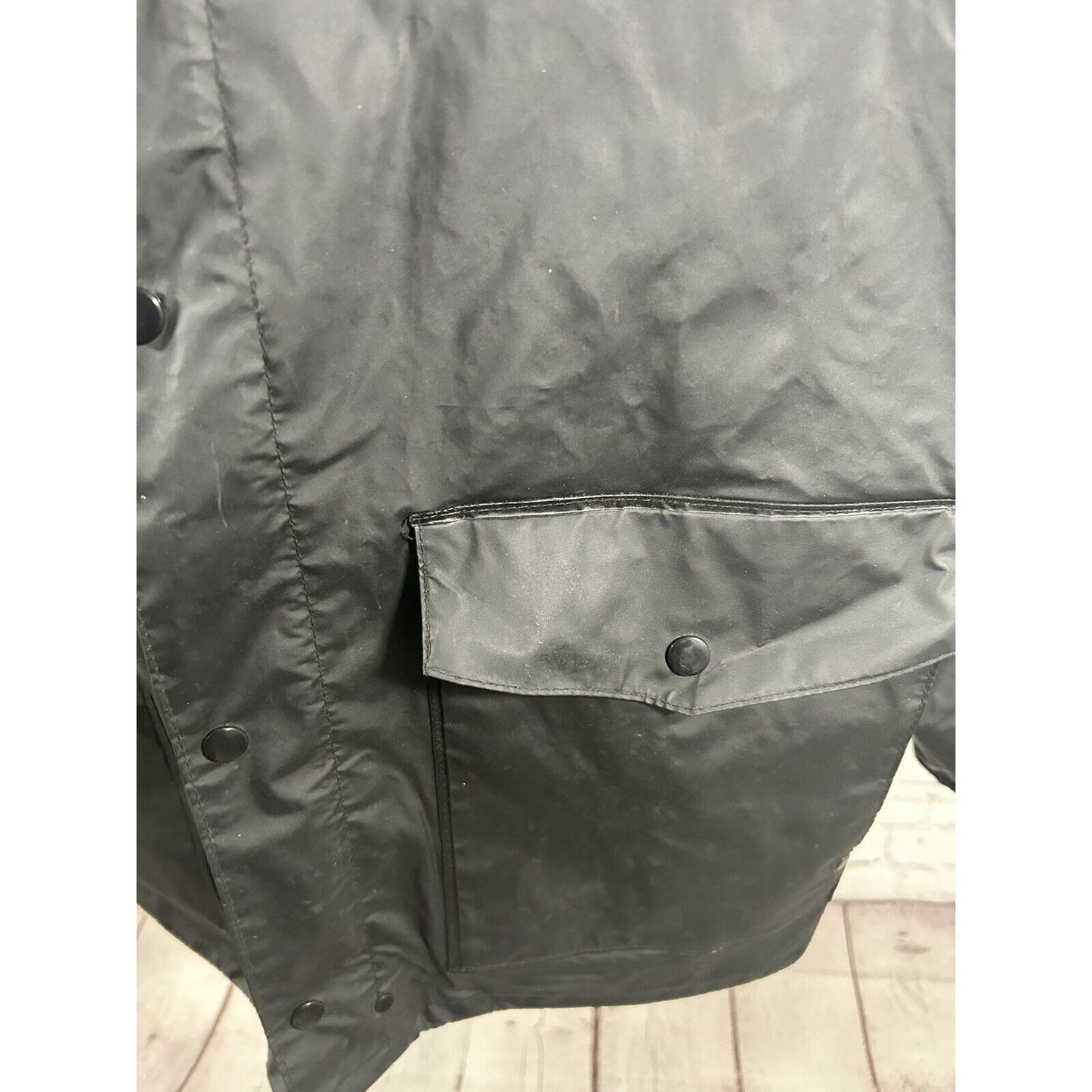 VTG 80s Columbia Soft Bill Hood Rain Jacket Full Zip Retro Men’s Size M *Hole