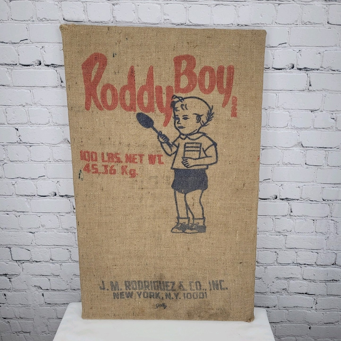 VTG Lot Of 3 CA Pin Up Lehr Bros Roddy Boy Galaxie Potato Burlap Sack Art USA