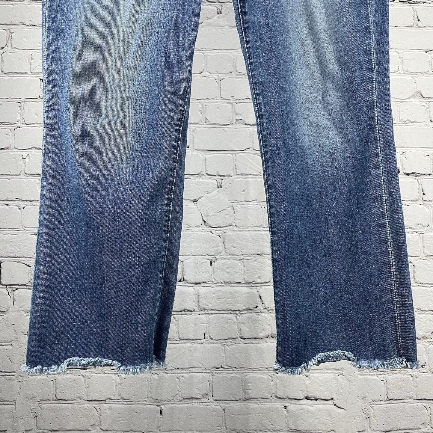 Parker Smith Blue Jeans Boss Lady Straight Leg Made In USA Stretch Size 31
