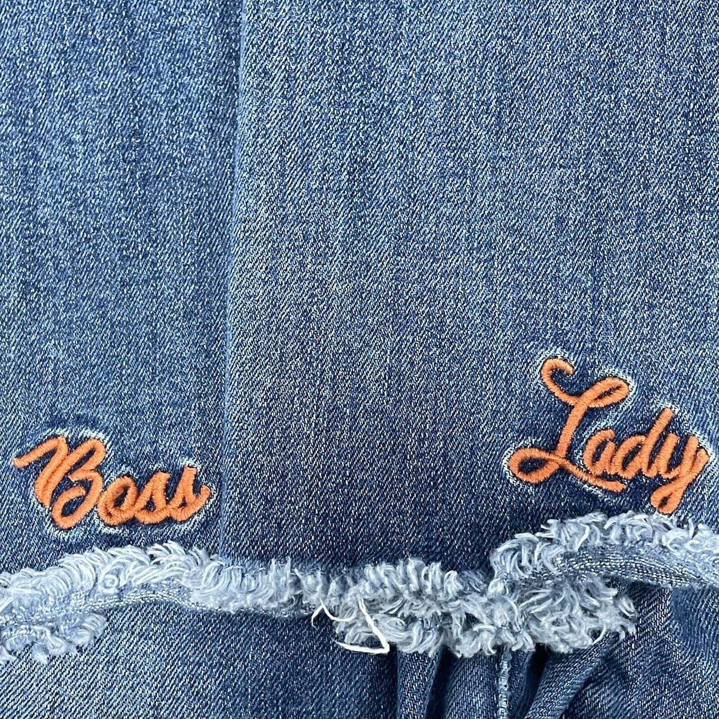 Parker Smith Blue Jeans Boss Lady Straight Leg Made In USA Stretch Size 31