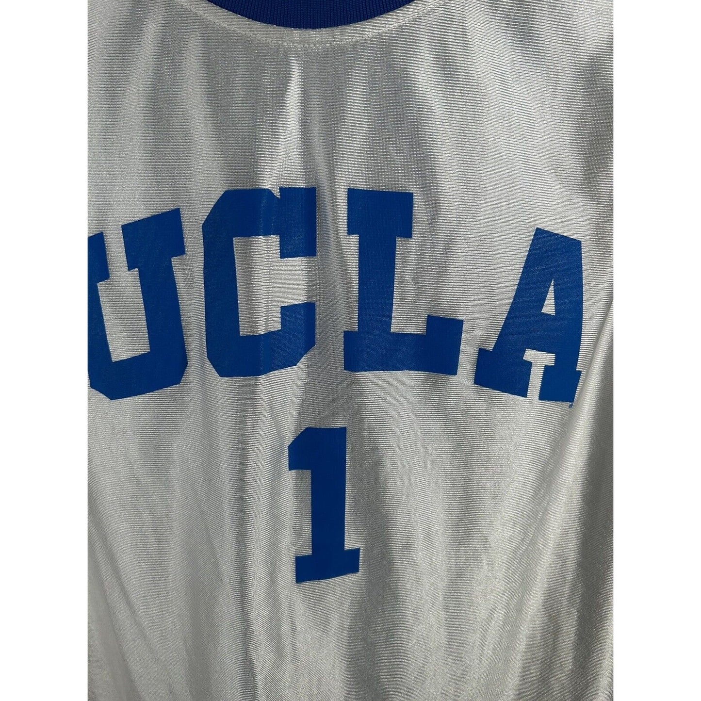 Adidas Forever Sport UCLA #1 White Blue Yellow Jersey Sleeveless Adult M