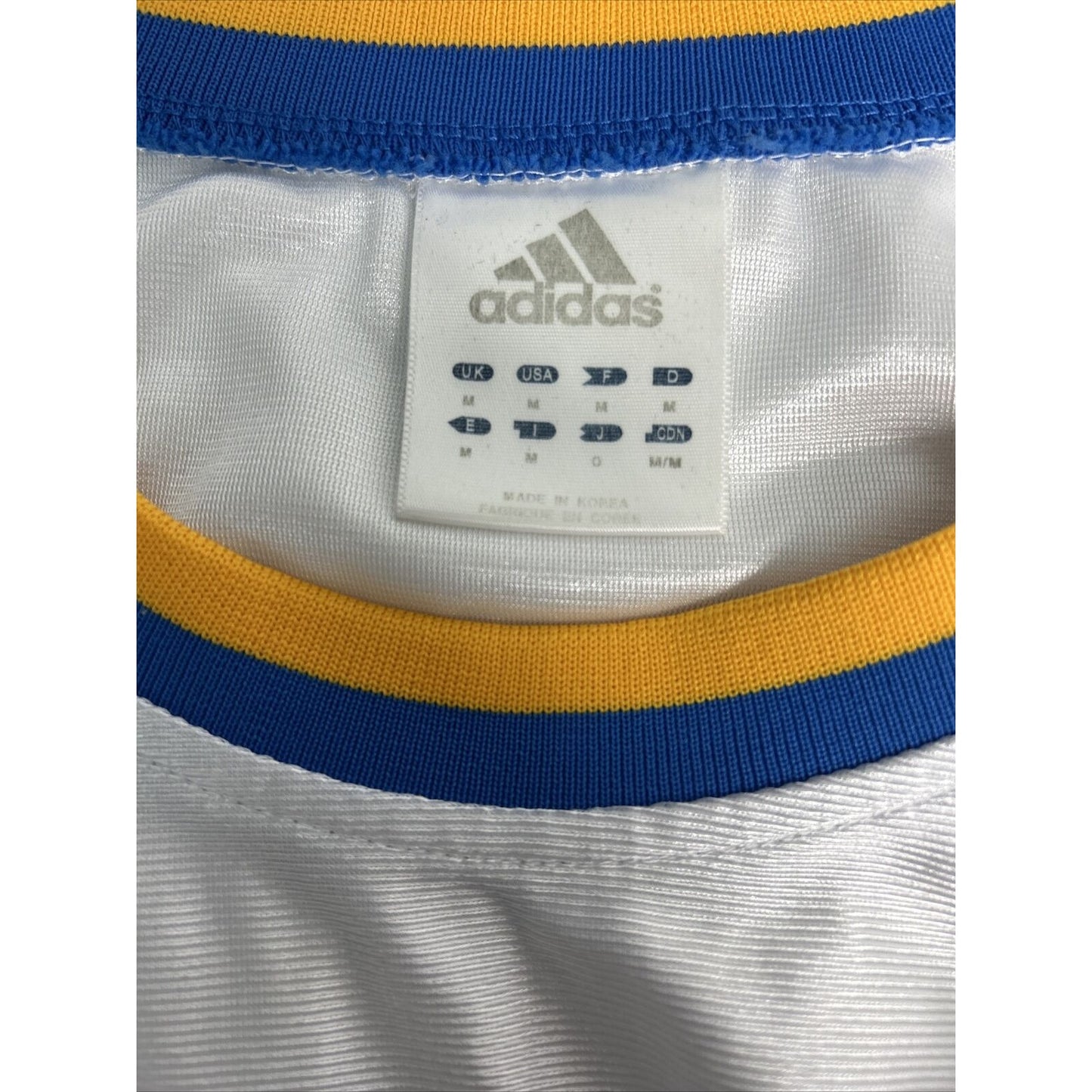 Adidas Forever Sport UCLA #1 White Blue Yellow Jersey Sleeveless Adult M