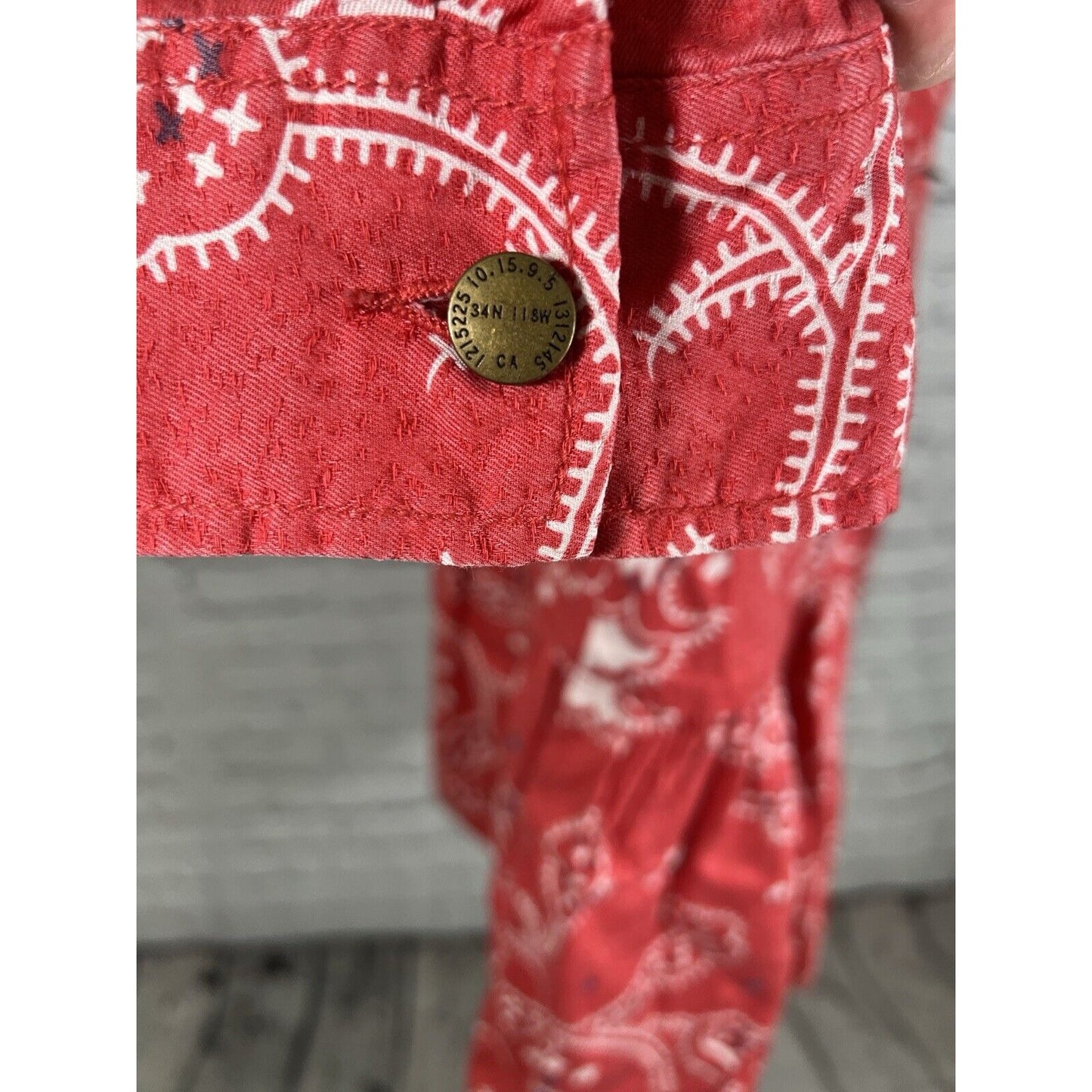 Current/Elliott Red Paisley Print The Tennant Dress Cut-out back Women’s Size 2
