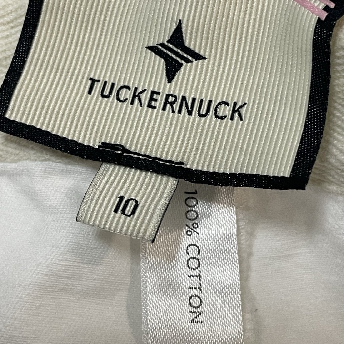 Tuckernuck White 100% Cotton High Rise Tapered Chino Pants Size 10 (32x27)