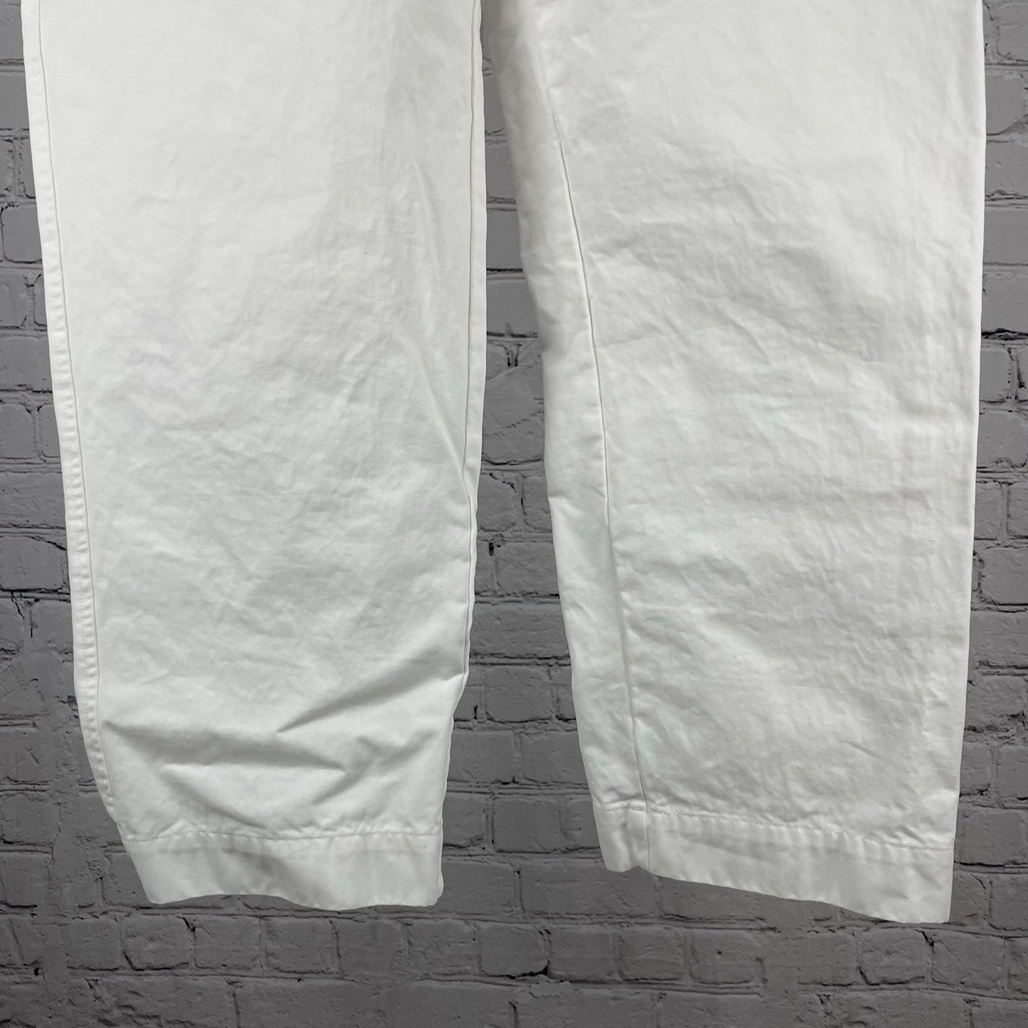 Tuckernuck White 100% Cotton High Rise Tapered Chino Pants Size 10 (32x27)
