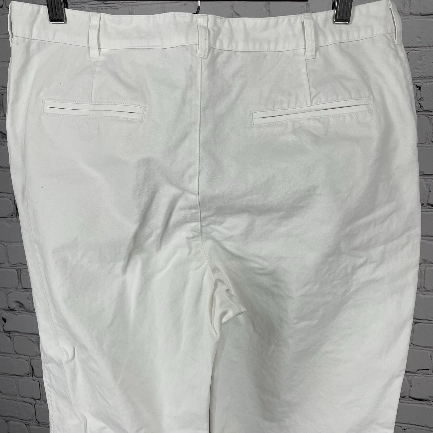 Tuckernuck White 100% Cotton High Rise Tapered Chino Pants Size 10 (32x27)