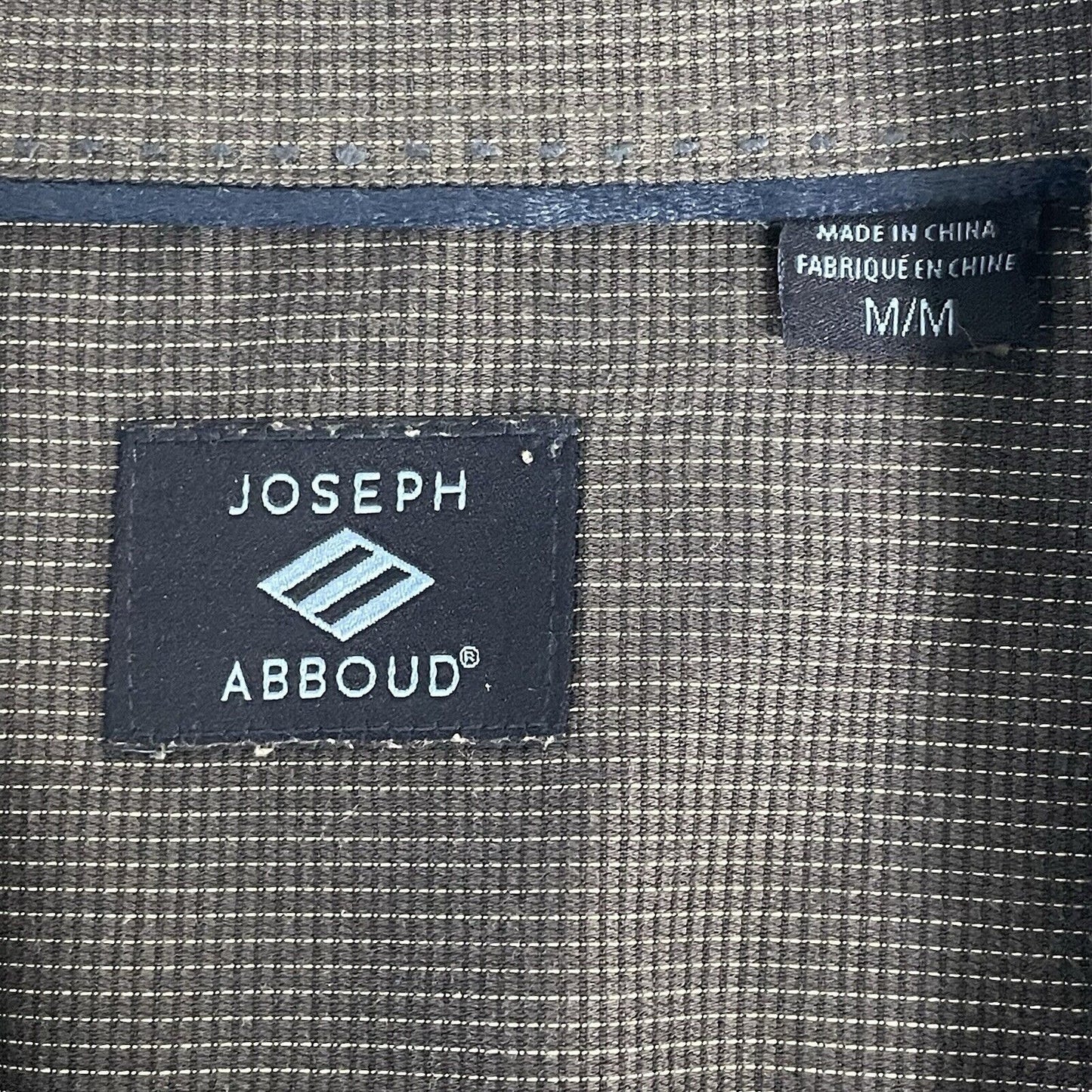 Joseph Abboud Dark Grey Button Down Long Sleeve Collared Dress Shirt Medium M
