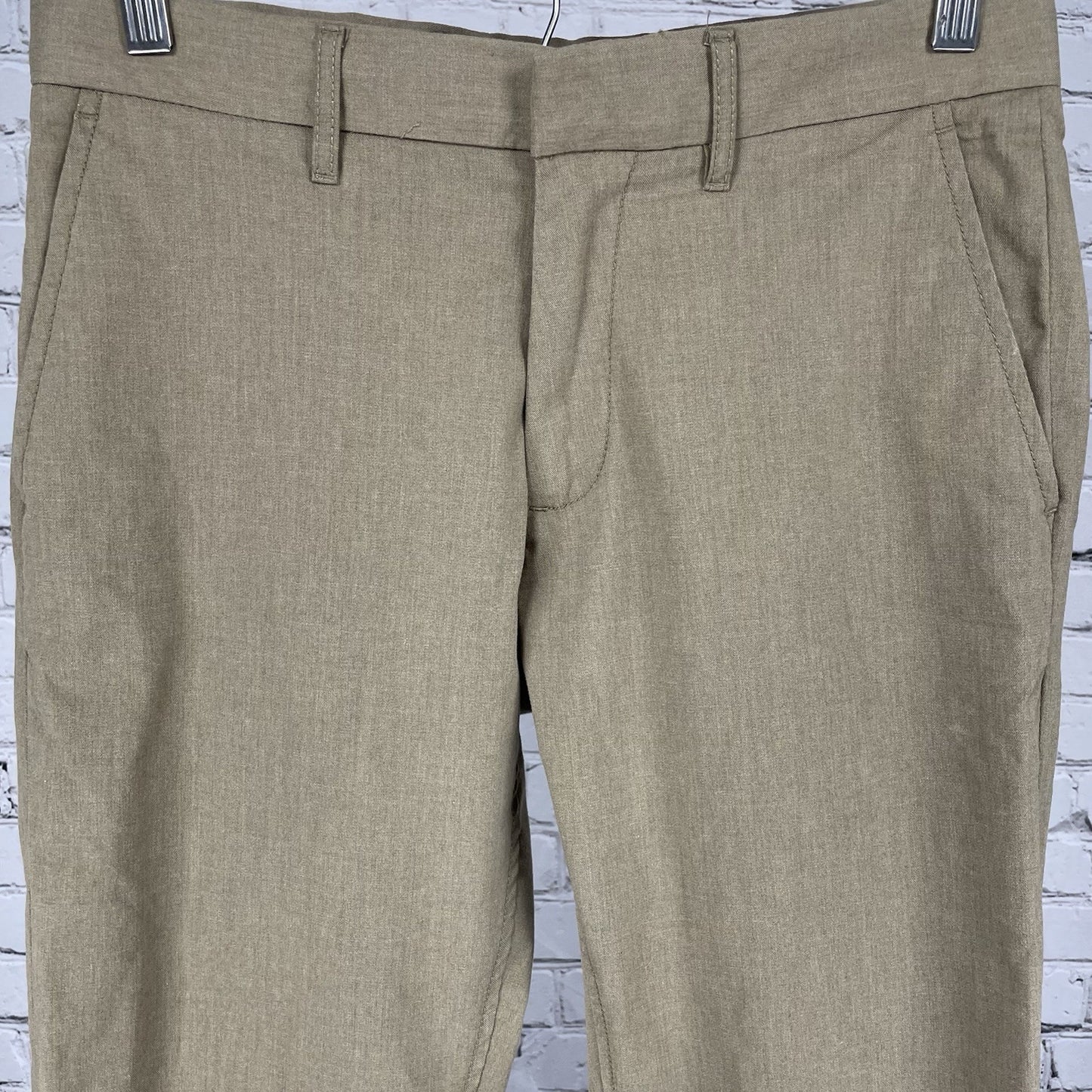 Nordstrom Tan Slim Fit Cool Max Zipped Pocket Stretch Pants Size 29 (30x32)