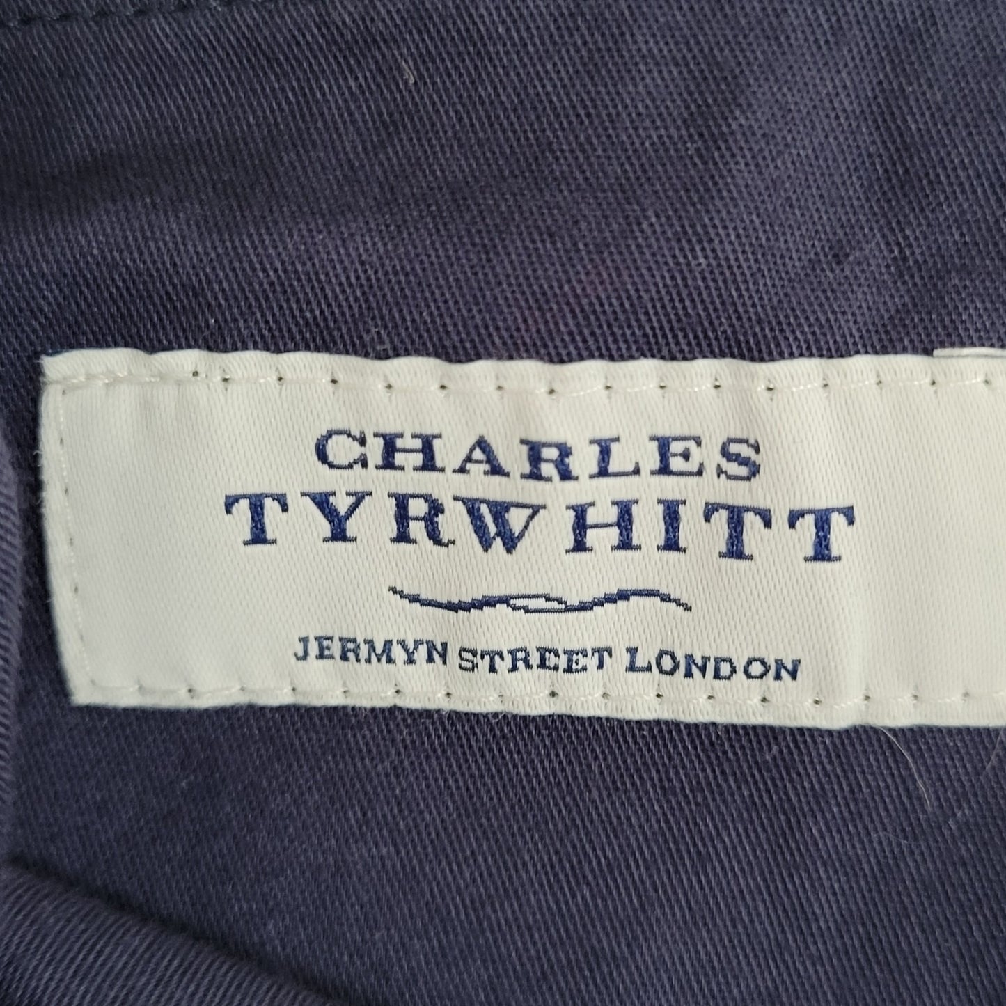 Charles Tyrwhitt Blue 100% Wool Flat Front Straight Dress Pants Size 42R (42x32)