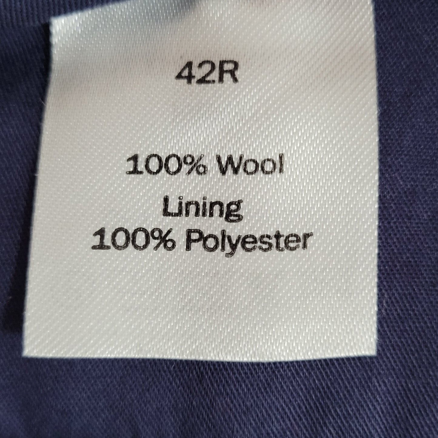 Charles Tyrwhitt Blue 100% Wool Flat Front Straight Dress Pants Size 42R (42x32)