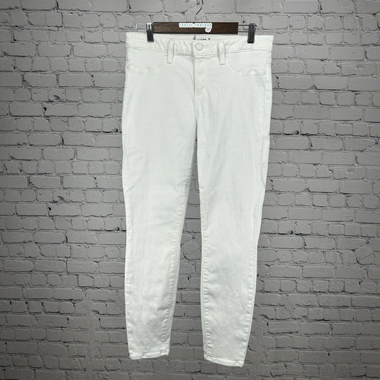 Paige Off White USA Made Verdugo Ankle Mid Rise Jegging Pants Size 31 (31X27)