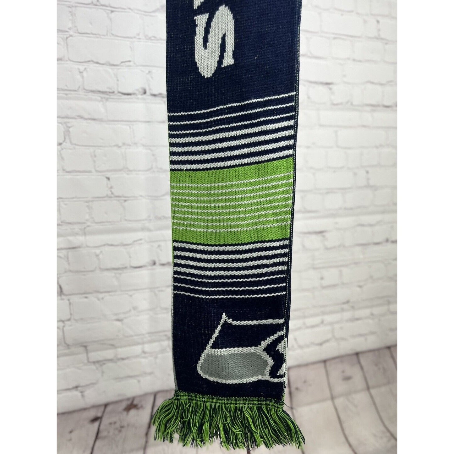 Seattle Seahawks NFL Forever Collectibles Scarf Double Sided w/Fringe