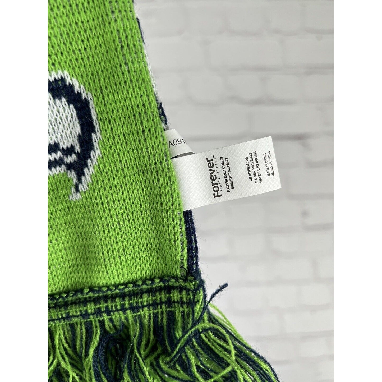 Seattle Seahawks NFL Forever Collectibles Scarf Double Sided w/Fringe