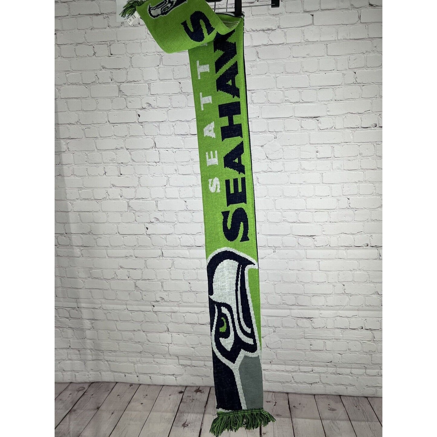 Seattle Seahawks NFL Forever Collectibles Scarf Double Sided w/Fringe