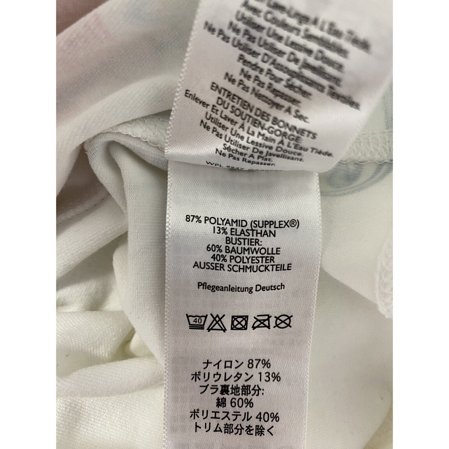 Eddie Bauer Sport White Floral Racer Back Padded V Neck Work Out Tank Top L