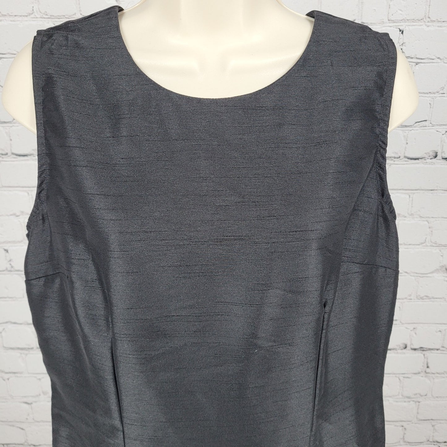 NWT Impressions Workshop Black Sleeveless Lightweight Shift Dress Size Medium M