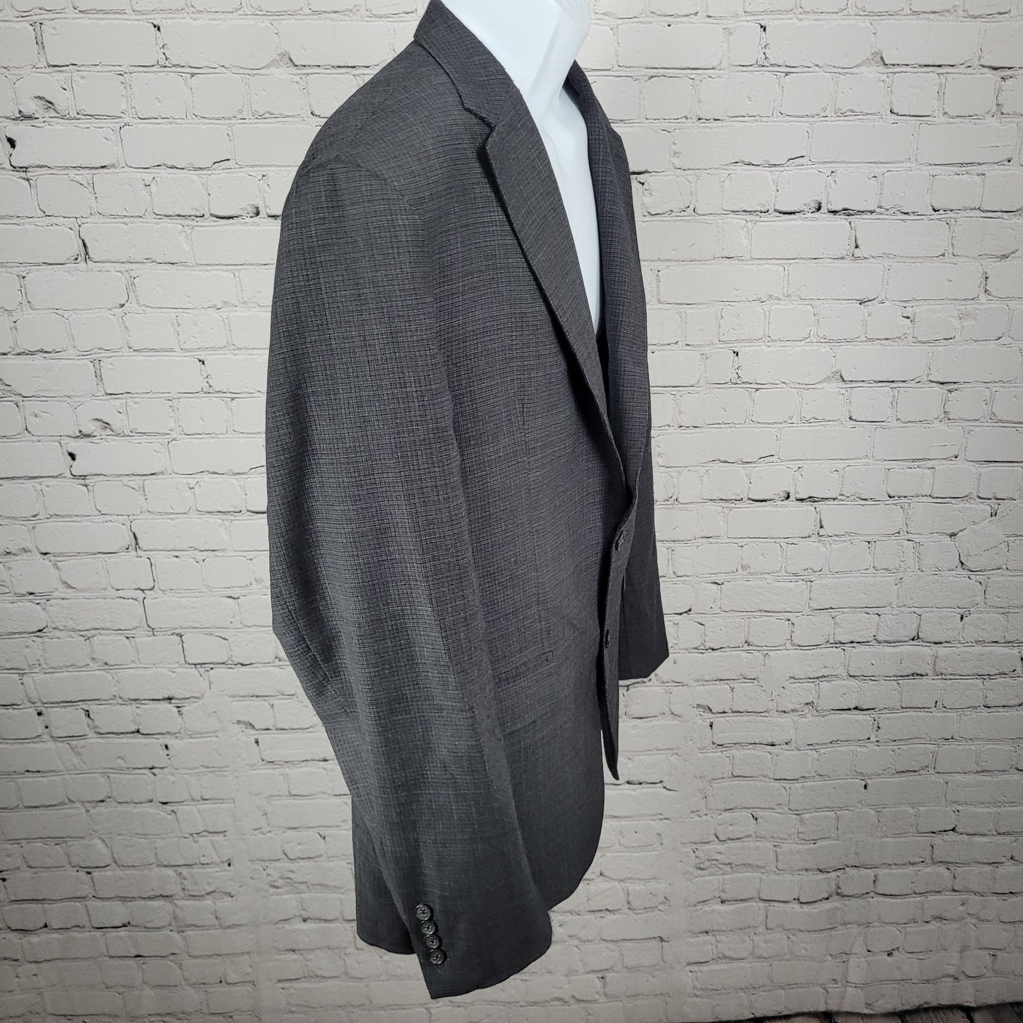 Cremieux Grey Loro Piano Superfine Merino Wool Blazer Sport Coat Italy 44R